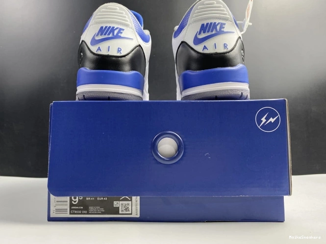 MaikeSneakers Jordan White Blue CT8532-040 3 Retro Air 0717